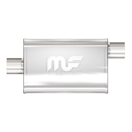 Powerhouse 11 x 2.25 in. Offset by Center Stainless Steel Muffler PO3634919